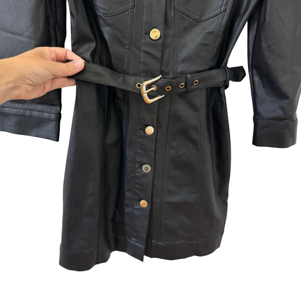 NWT Retrofete Lima Coated Dress in "Coated Black" Size Small - Picture 7 of 13